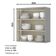 Armário Aéreo 2 Portas 80 Cm Nova York Cinza – Henn