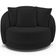 Poltrona Decorativa Para Sala de Estar Base Giratória Witta M03 Veludo Preto - Lyam Decor