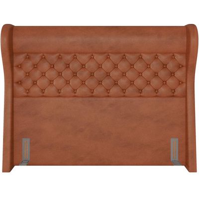 Cabeceira Cama Box Casal 140 cm P05 Madrid Couríssimo Camel - Lyam Decor
