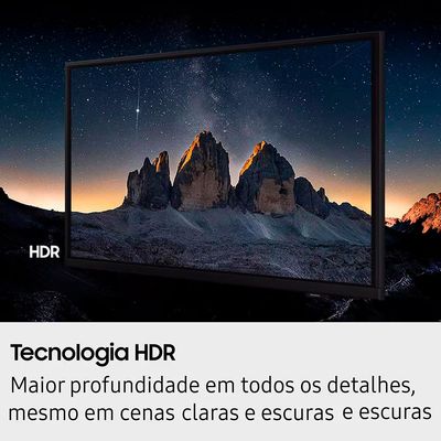 Smart TV 32 Samsung HD H5000F com Sistema Operacional Tizen, Tecnologia HDR, PurColor, Som em Movimento Virtual e Central de Segurança Knox Preto / Bivolt