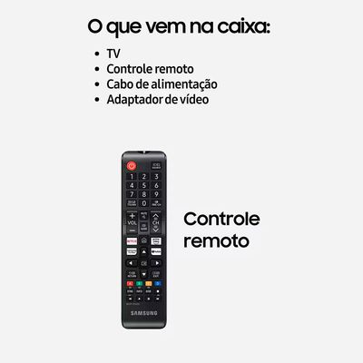 Smart TV 32 Samsung HD H5000F com Sistema Operacional Tizen, Tecnologia HDR, PurColor, Som em Movimento Virtual e Central de Segurança Knox Preto / Bivolt