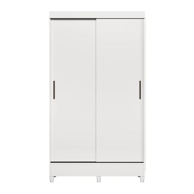 Guarda-roupa Santos Andirá Fit 2 Portas, 2 Gavetas com Cabideiro e Maleiro Solteiro 106,6 cm de largura Branco