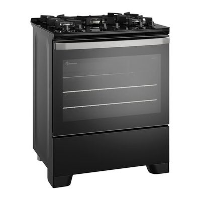 Fogão 5 Bocas Electrolux FE5GB Efficient Preto / Bivolt