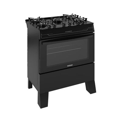 Fogão Itatiaia 5 Bocas Electra Glass Plus com Mesa de Vidro e Acendimento Automático Preto / Bivolt