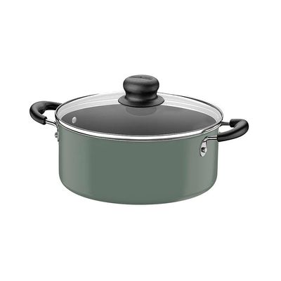 Conjunto de Panelas 7 Peças Tramontina Versalhes AA com Antiaderente Starflon Verde