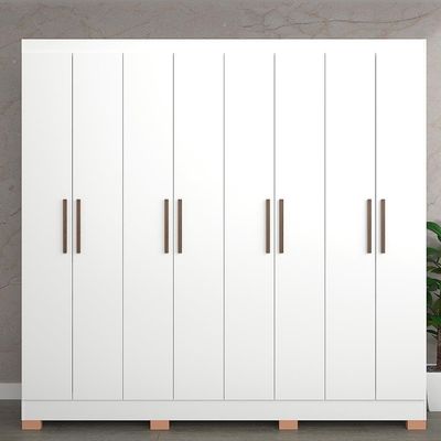 Guarda-Roupa Bartira Porto com 8 Portas e 4 Gavetas 219,2 de Largura Branco