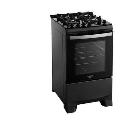 Fogão 4 Bocas Dako Supreme Glass com Mesa de Vidro e Acendimento Automático Preto