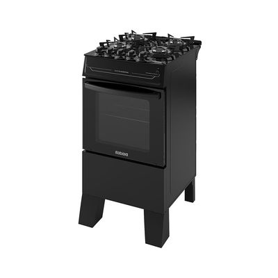 Fogão Itatiaia 4 Bocas Electra Glass Plus com Mesa de Vidro e Acendimento Automático Preto / Bivolt