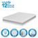 Cama Box Casal Umaflex Loreto Branco com Cinza