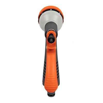 Hidropistola Tramontina Multifunção para Engate Rápido com 6 Tipos de Jato Cinza com Laranja