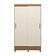 Guarda-roupa Santos Andirá Fit 2 Portas, 2 Gavetas com Cabideiro e Maleiro Solteiro 106,6 cm de Largura Branco/Bege