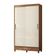Guarda-roupa Santos Andirá Fit 2 Portas, 2 Gavetas com Cabideiro e Maleiro Solteiro 106,6 cm de Largura Branco/Bege