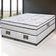Cama Box Queen Size Bipartida Cama inBox Moderne Ortopédico com Camada Especial de Espuma D45 63x158x198cm Branco com Cinza