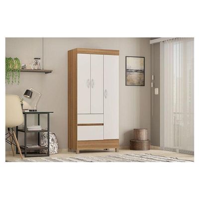 Guarda Roupa Solteiro Wind Amêndola Off White – Demóbile