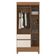 Guarda Roupa Solteiro Wind Amêndola Off White – Demóbile