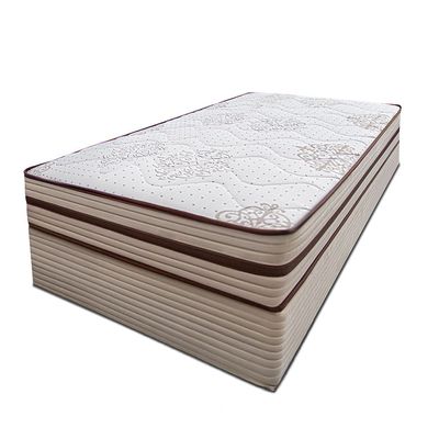 Cama Box Solteiro Cama inBox Livity com Molas Ensacadas e Espuma D26 62x88x188cm Bege