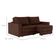 Sofá 3 Lugares Retrátil Berna Suede Marrom 210 cm