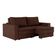 Sofá 3 Lugares Retrátil Berna Suede Marrom 210 cm