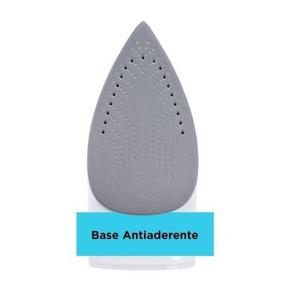 Ferro a Vapor BlackeDecker FX1050 1200W Base Antiaderente Spray Frontal Cabo Giratório Branco com Roxo / 220V