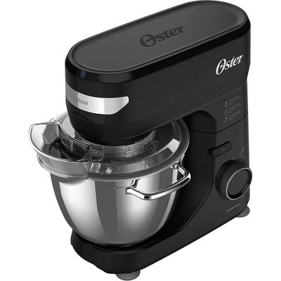 Batedeira Planetária Bowl Inox III Oster OBAT641 850W 12 Velocidades Tampa Antirrespingos Preto / 220V