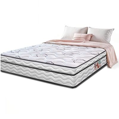 Colchão King Cama InBox Moderne Ortopédico com Camada Especial de Espuma D45 25x193x203cm Branco com Bege