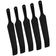 Conjunto 5 Espátula Para Liquidificador 32cm Preto Silicone Lyor Cozinha Mexer