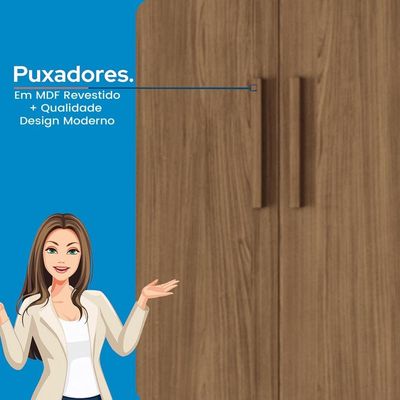 Cabeceira para Cama Box Casal Santos Andirá Loanda com 2 Gavetas 256cm de largura Jatobá