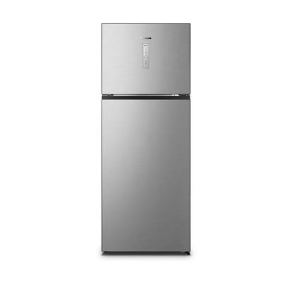 Refrigerador Duplex 466L Hisense RT3N461 Frost Free Inverter Portas Planas Prateleiras de Vidro Econômica Inox Inox / 127V