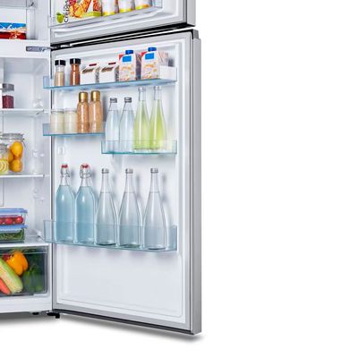 Refrigerador Duplex 466L Hisense RT3N461 Frost Free Inverter Portas Planas Prateleiras de Vidro Econômica Inox Inox / 127V