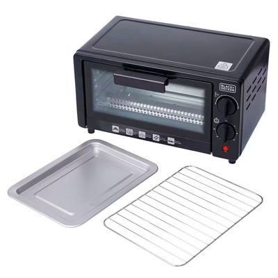 Forno Elétrico BlackeDecker FT9N 9L Timer 60min Vidro Temperado 250°C Preto / 220V