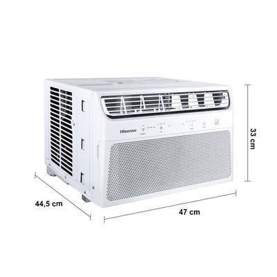 Ar-Condicionado de Janela Hisense AW-08CWBRVGU02 Wi-Fi 7.500 BTUs Frio Branco / 110V