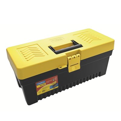 Caixa Plástica Tramontina Master para Ferramentas 17 Preto com Amarelo