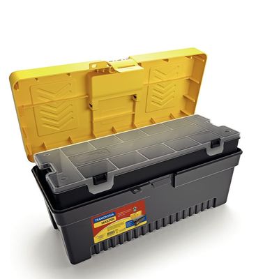 Caixa Plástica Tramontina Master para Ferramentas 17 Preto com Amarelo