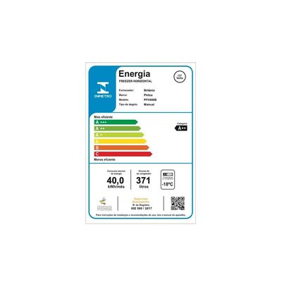 Freezer Horizontal Philco PFH400B com Degelo Manual 371L Branco / 220V