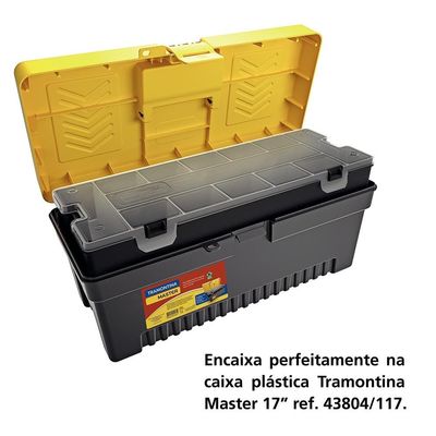 Caixa Organizadora de Ferramentas Tramontina Master em Plástico 16 Preto