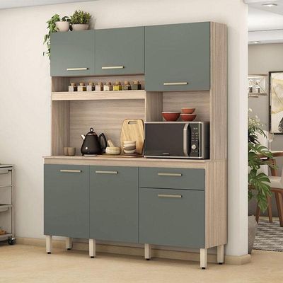 Kit Cozinha Compacta álamo Avena Touch Menta – Demóbile