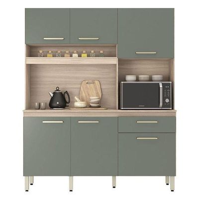 Kit Cozinha Compacta Ambiente álamo Avena Touch Menta – Demóbile