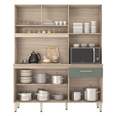 Kit Cozinha Compacta Ambiente álamo Avena Touch Menta – Demóbile