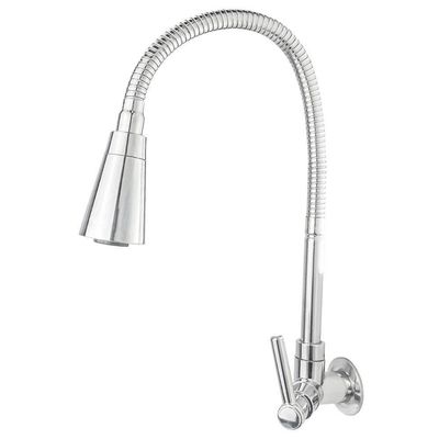 Torneira Gourmet Para Cozinha Parede Pia Dois Jatos Cone Cromado Cód. 6700