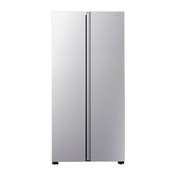 Geladeira 428L Hisense RS3P428 Side by Side Inverter Frost Free Portas Planas Puxador Embutido Metálico / 127V