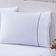 Jogo De Cama 100% Algodão Percal 150 Fios Solteiro Gran Moratta 2 Peças - Branco E Detalhe Verde