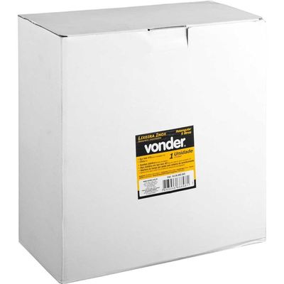 Lixeira Retangular 5l Inox Vonder