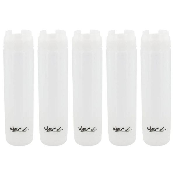 Kit 5 Bisnagas Invertidas Molho 470ml Profissional Food Truck Hamburguerias Hot Dog