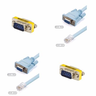 Kit Cabo Console Serial Db9 X Rj45 + Adaptador Usb Rs232
