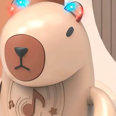 Brinquedo Robô Capivara Dançante Música Luzes Diversão
