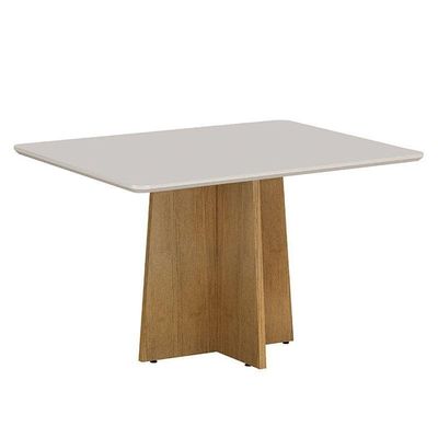Mesa De Jantar Jade 120x80cm Cinamomo Off White - Valdemóveis