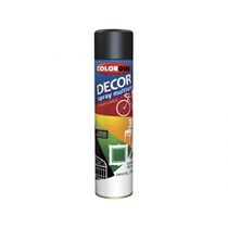 Tinta Spray Colorgin Decor Preto Fosco (Nr23-Onu 1950) c/6pcs