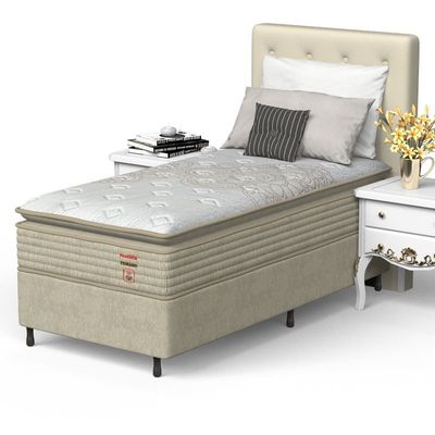 Conjunto Box Solteiro Espuma Prodormir Fiorano