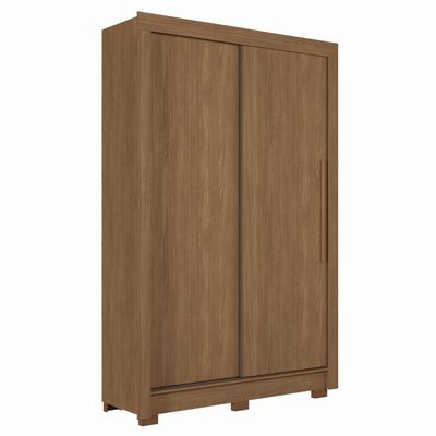 Guarda-Roupa Solteiro Santos Andirá Lapa com 2 Portas, 2 Gavetas e 3 Prateleiras 140cm de largura Jatobá