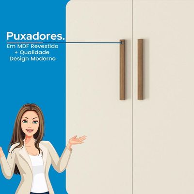 Cabeceira para Cama Box Casal Santos Andirá Loanda com 2 Gavetas 256cm de largura Jatobá com Areia